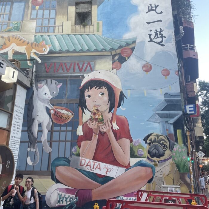 Graffiti an einer Hauswand im chinesischen Viertel von Buenos Aires