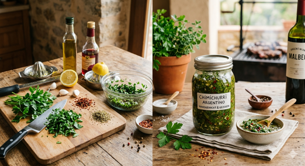 Chimichurri mit frischen Kräutern